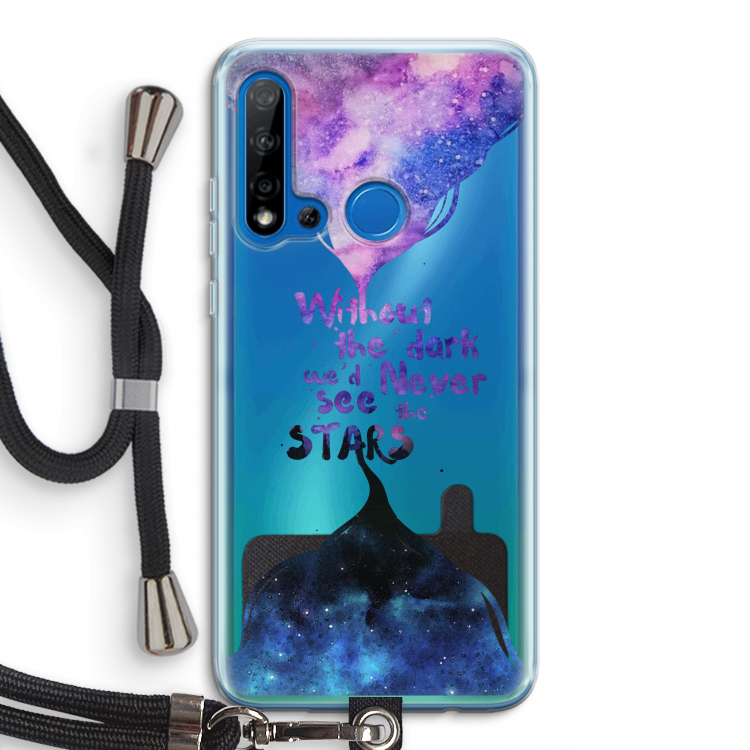 Stars quote: Huawei P20 Lite (2019) Transparant Hoesje met koord