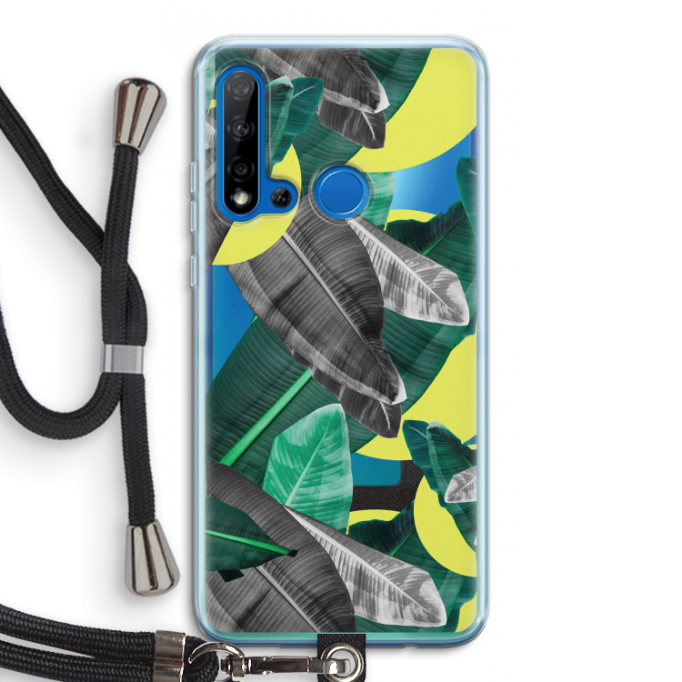 Fantasie jungle: Huawei P20 Lite (2019) Transparant Hoesje met koord