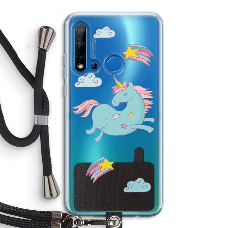 Vliegende eenhoorn: Huawei P20 Lite (2019) Transparant Hoesje met koord