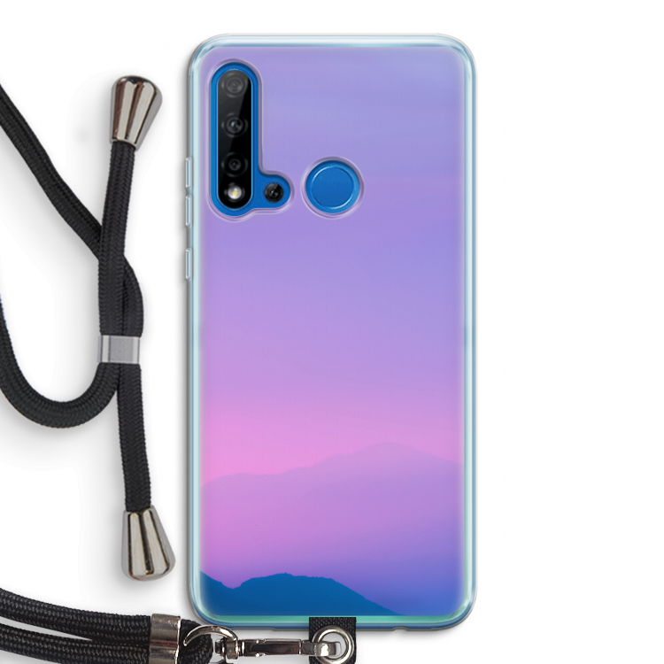 Sunset pastel: Huawei P20 Lite (2019) Transparant Hoesje met koord