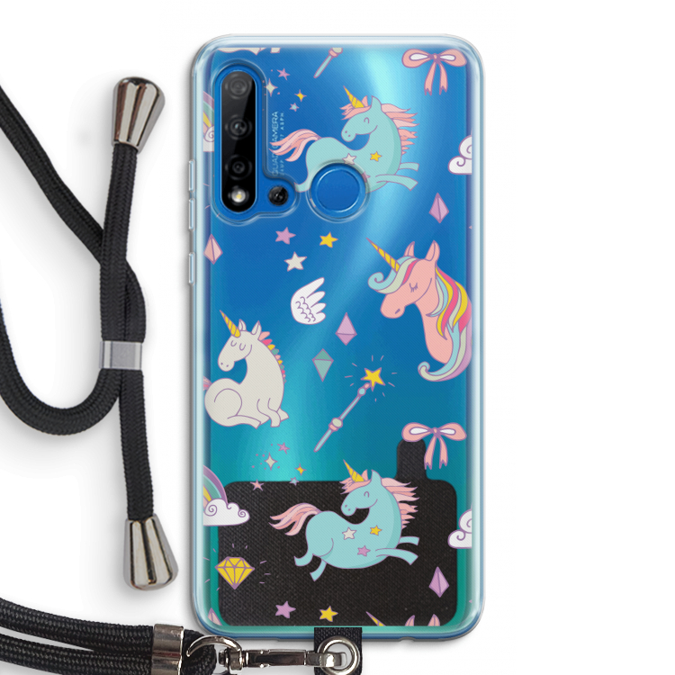 Fantasiewereld: Huawei P20 Lite (2019) Transparant Hoesje met koord