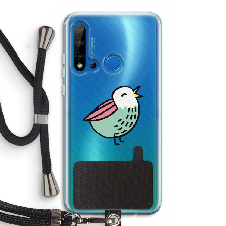 Birdy: Huawei P20 Lite (2019) Transparant Hoesje met koord
