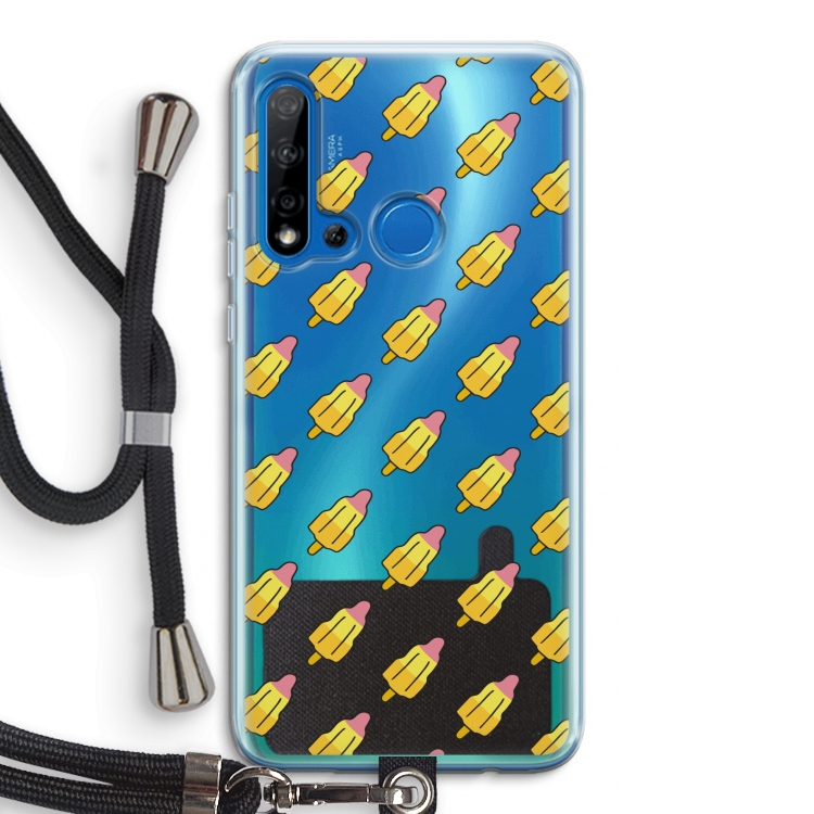 Waterijsjes: Huawei P20 Lite (2019) Transparant Hoesje met koord