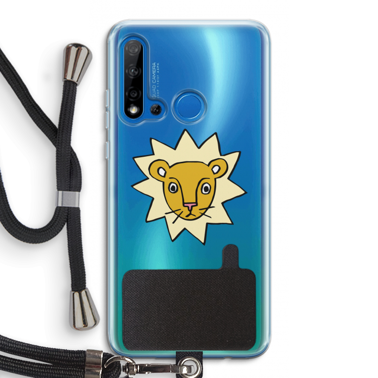 Kleine leeuw: Huawei P20 Lite (2019) Transparant Hoesje met koord