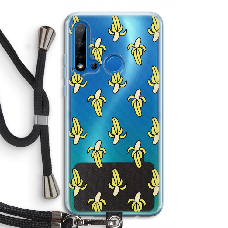 Bananas: Huawei P20 Lite (2019) Transparant Hoesje met koord