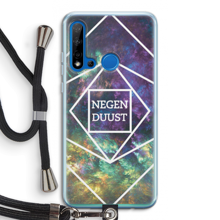 Negenduust ruimte: Huawei P20 Lite (2019) Transparant Hoesje met koord