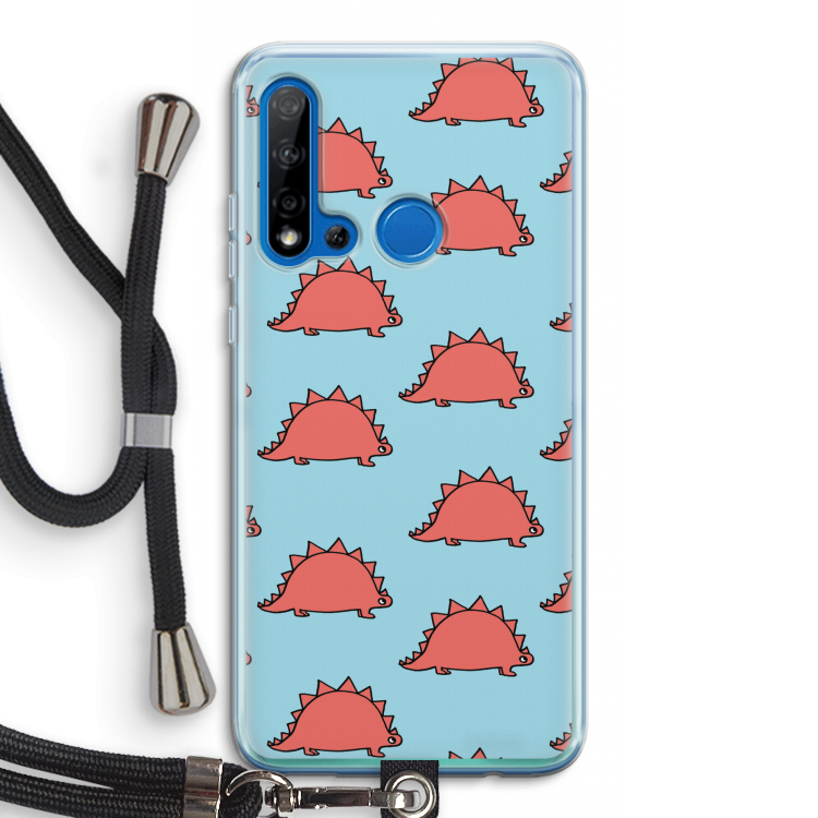 Dinosawrr: Huawei P20 Lite (2019) Transparant Hoesje met koord
