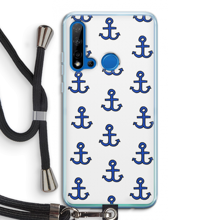 Ankers: Huawei P20 Lite (2019) Transparant Hoesje met koord