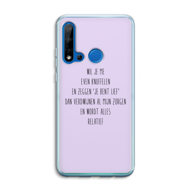 Relatief: Huawei P20 Lite (2019) Transparant Hoesje