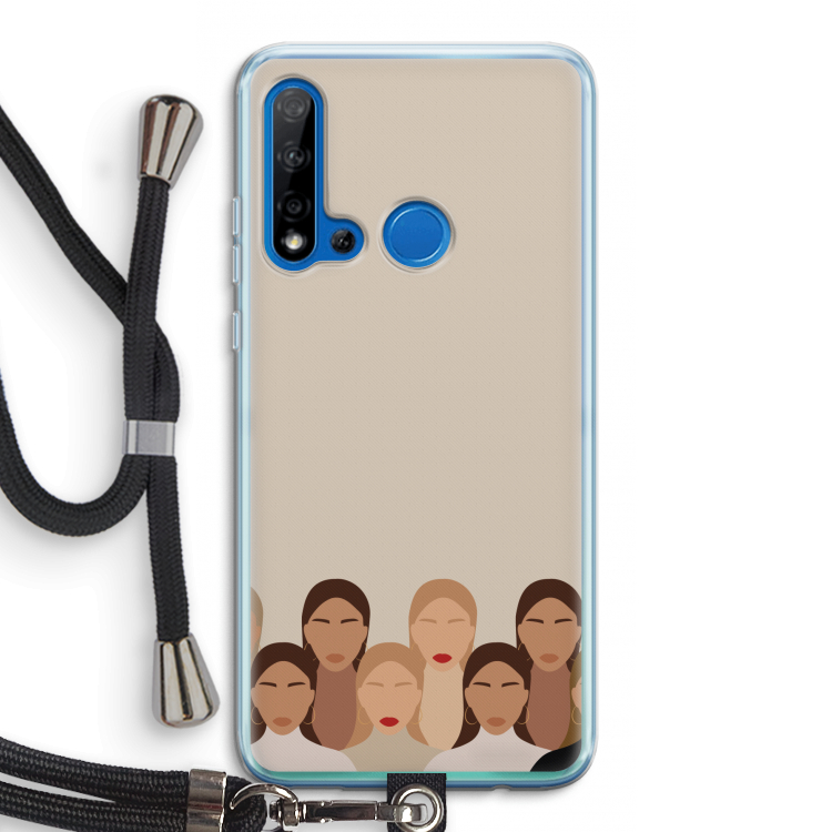 Girls girls girls: Huawei P20 Lite (2019) Transparant Hoesje met koord