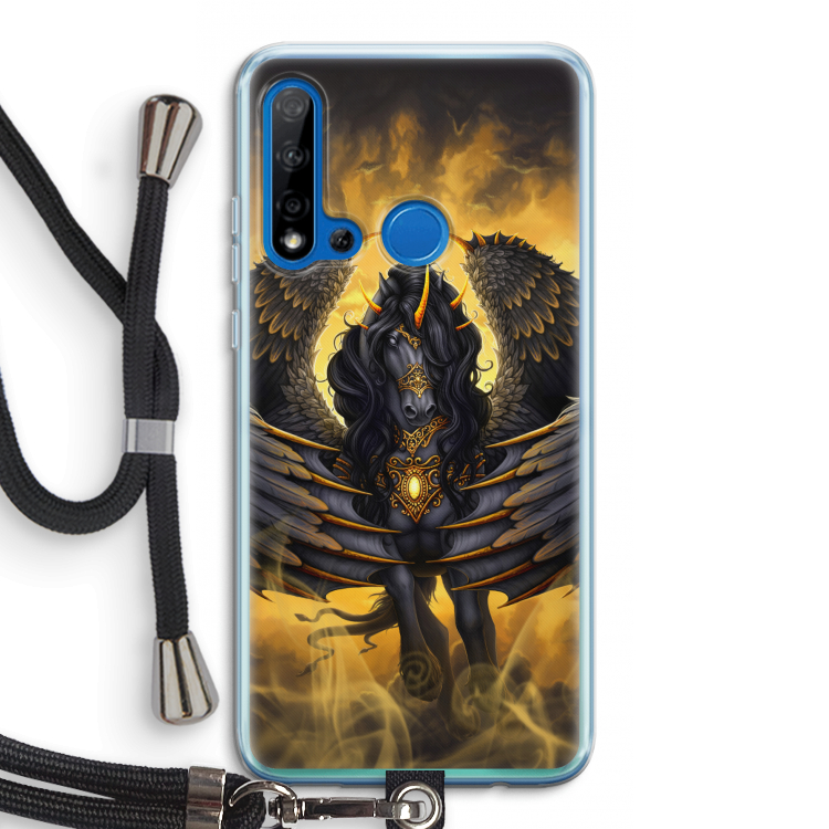 Pegasus: Huawei P20 Lite (2019) Transparant Hoesje met koord