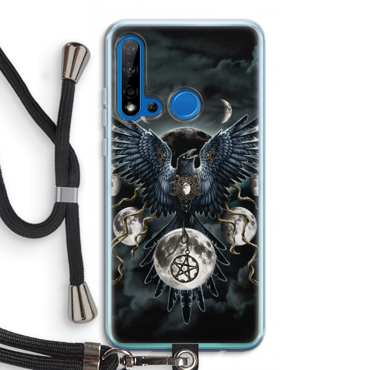 Sinister Wings: Huawei P20 Lite (2019) Transparant Hoesje met koord