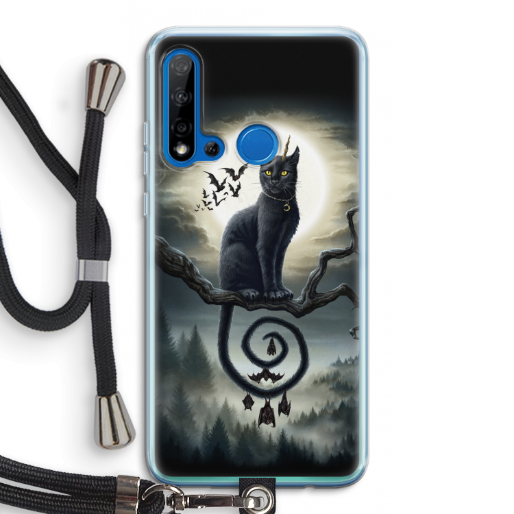 Moonlight Companions: Huawei P20 Lite (2019) Transparant Hoesje met koord