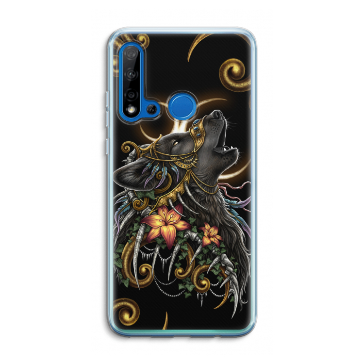 Huilende Wolf: Huawei P20 Lite (2019) Transparant Hoesje