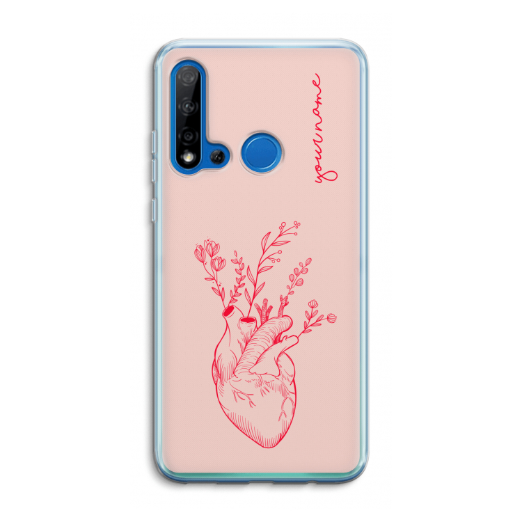 Blooming Heart: Huawei P20 Lite (2019) Transparant Hoesje