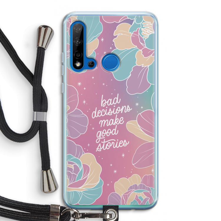 Good stories: Huawei P20 Lite (2019) Transparant Hoesje met koord