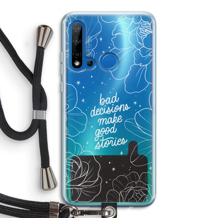 Good stories: Huawei P20 Lite (2019) Transparant Hoesje met koord