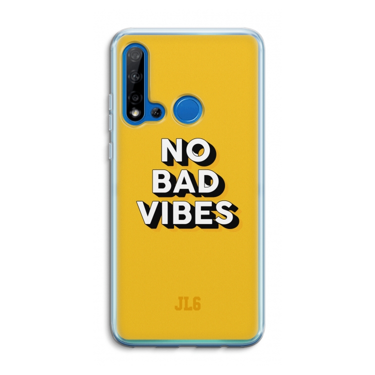 No Bad Vibes: Huawei P20 Lite (2019) Transparant Hoesje