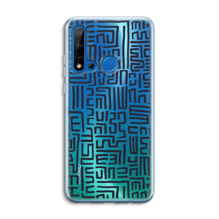 Moroccan Print: Huawei P20 Lite (2019) Transparant Hoesje