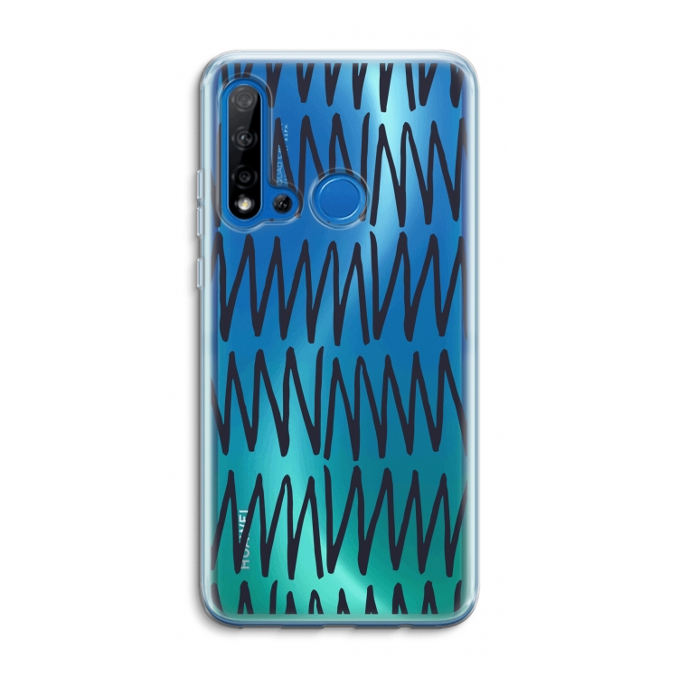 CaseCompany Marrakech Zigzag: Huawei P20 Lite (2019) Transparant Hoesje