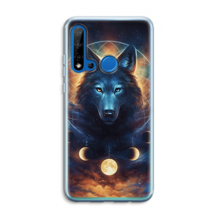 Wolf Dreamcatcher: Huawei P20 Lite (2019) Transparant Hoesje