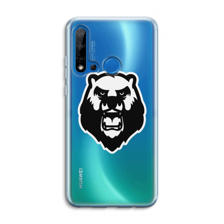 Angry Bear (white): Huawei P20 Lite (2019) Transparant Hoesje