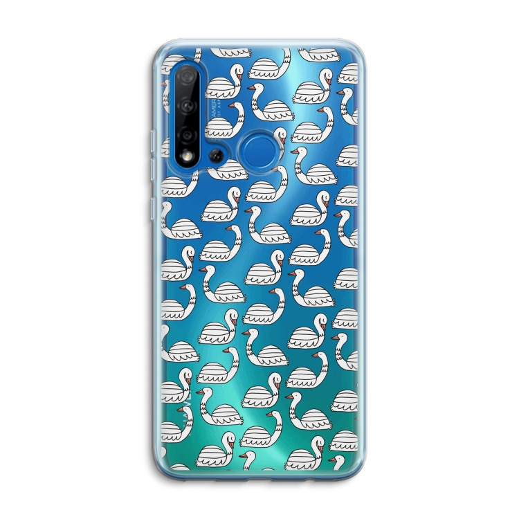 Zwanen: Huawei P20 Lite (2019) Transparant Hoesje