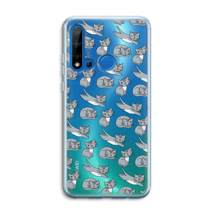 Poezen: Huawei P20 Lite (2019) Transparant Hoesje