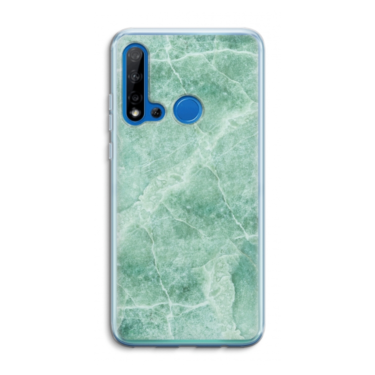 Groen marmer: Huawei P20 Lite (2019) Transparant Hoesje