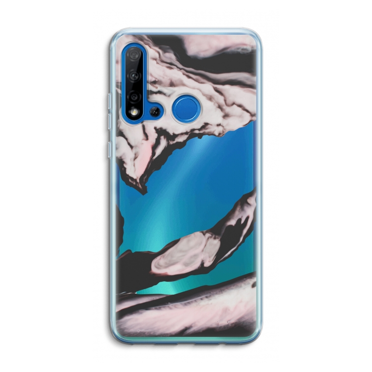 Roze stroom: Huawei P20 Lite (2019) Transparant Hoesje