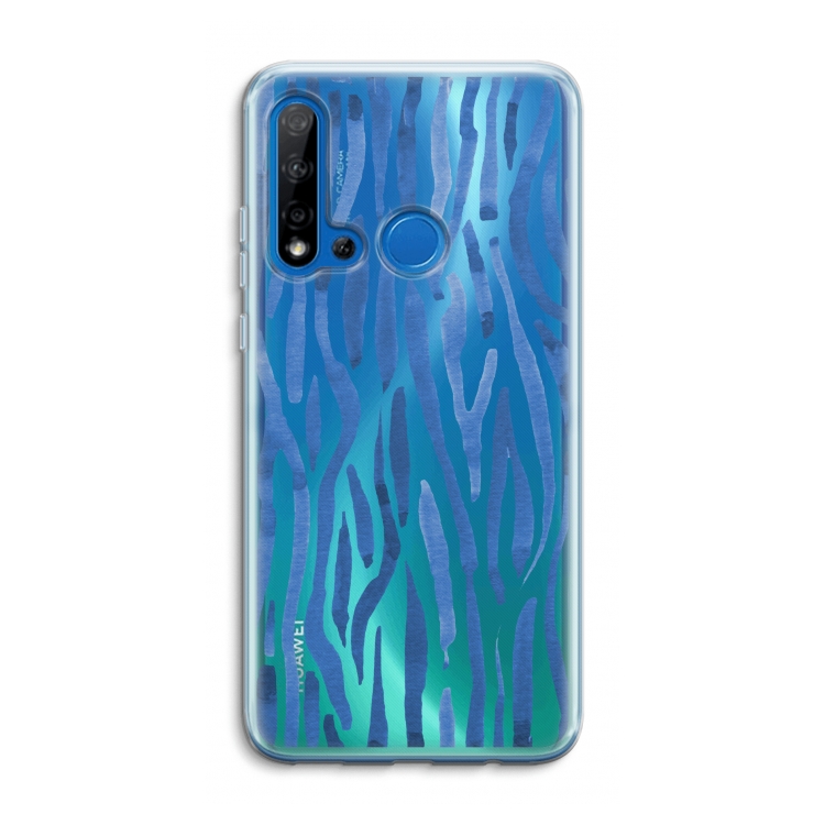 Blauwe nerven: Huawei P20 Lite (2019) Transparant Hoesje