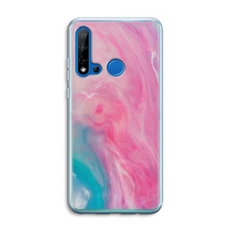 Roze explosie: Huawei P20 Lite (2019) Transparant Hoesje