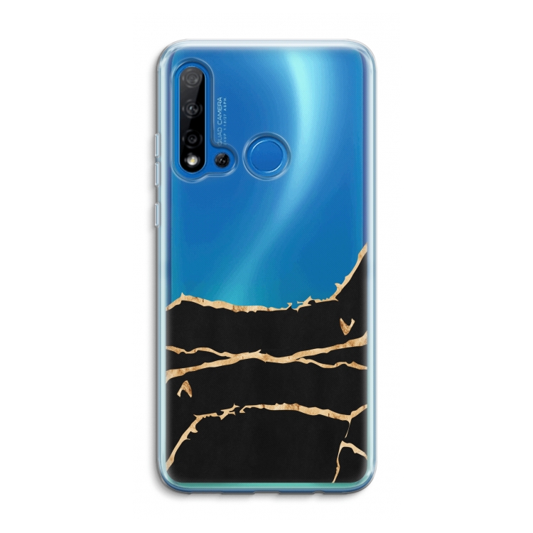 Gouden marmer: Huawei P20 Lite (2019) Transparant Hoesje