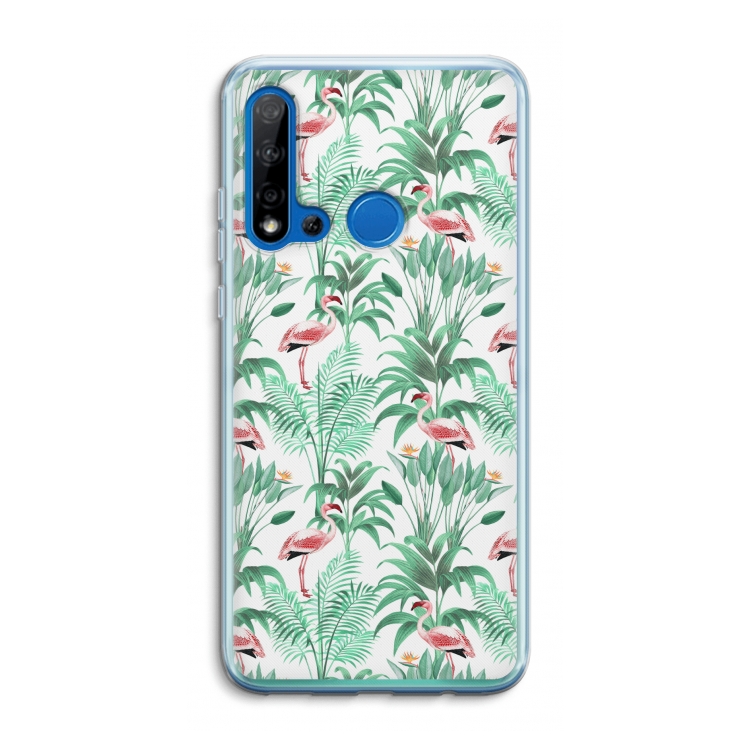 Flamingo bladeren: Huawei P20 Lite (2019) Transparant Hoesje