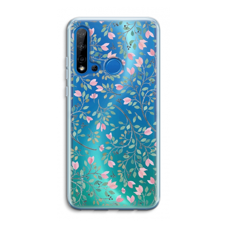 Sierlijke bloemen: Huawei P20 Lite (2019) Transparant Hoesje