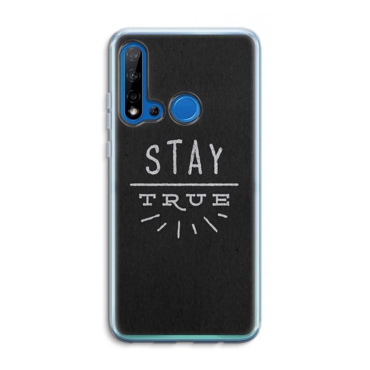 Stay true: Huawei P20 Lite (2019) Transparant Hoesje