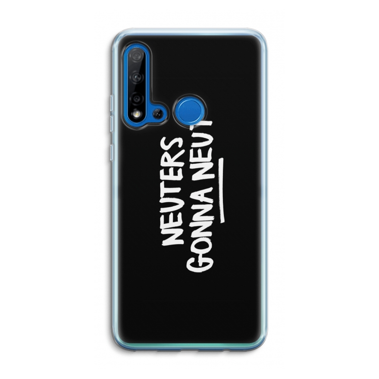 Neuters (zwart): Huawei P20 Lite (2019) Transparant Hoesje