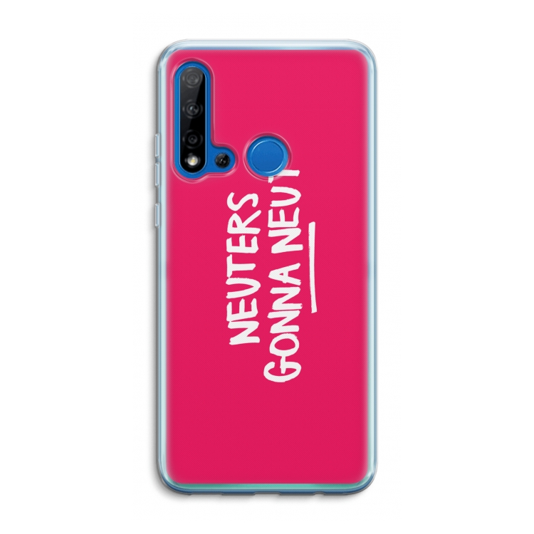 Neuters (roze): Huawei P20 Lite (2019) Transparant Hoesje
