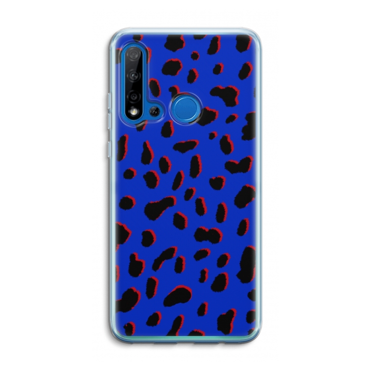 Blue Leopard: Huawei P20 Lite (2019) Transparant Hoesje