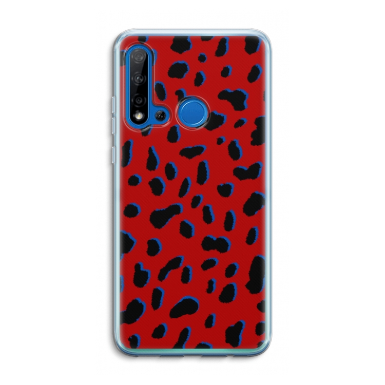 Red Leopard: Huawei P20 Lite (2019) Transparant Hoesje