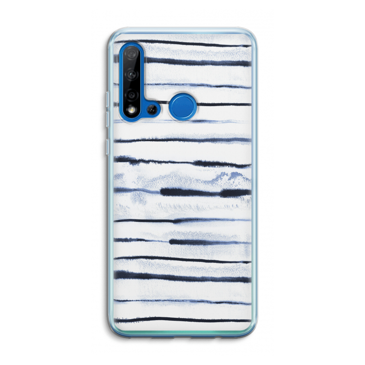 Ink Stripes: Huawei P20 Lite (2019) Transparant Hoesje