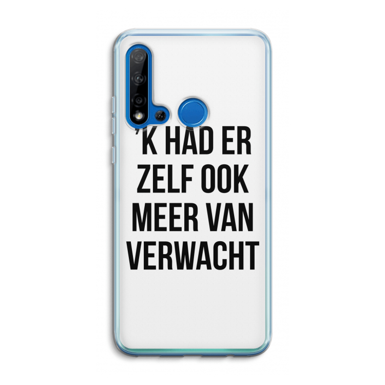 Meer verwacht: Huawei P20 Lite (2019) Transparant Hoesje