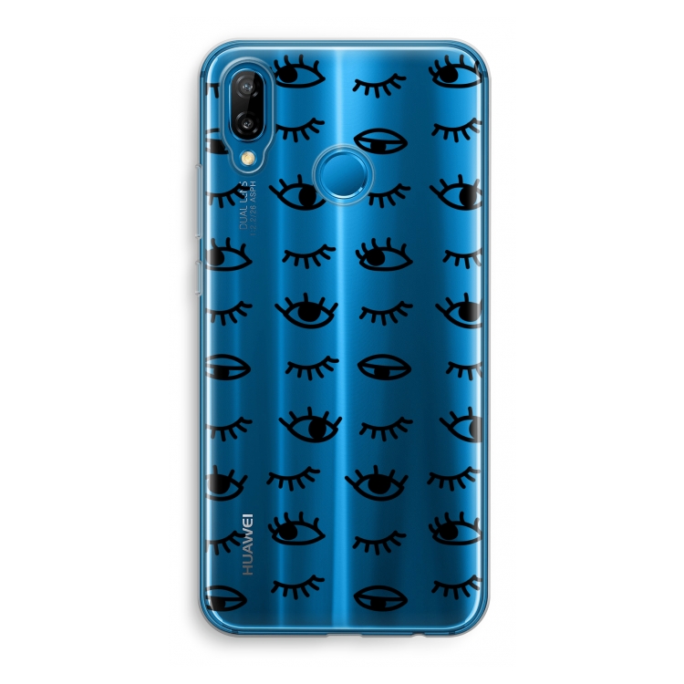 Eye pattern #2: Huawei P20 Lite Transparant Hoesje
