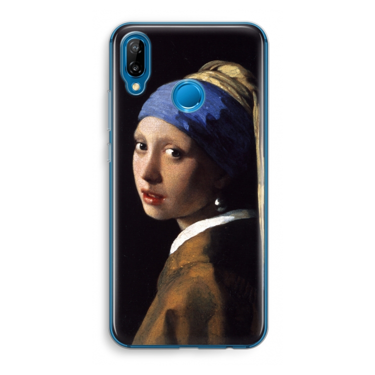 The Pearl Earring: Huawei P20 Lite Transparant Hoesje