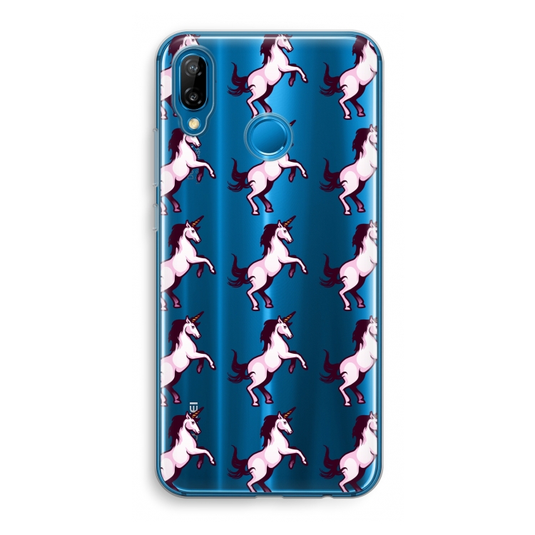 Musketon Unicorn: Huawei P20 Lite Transparant Hoesje