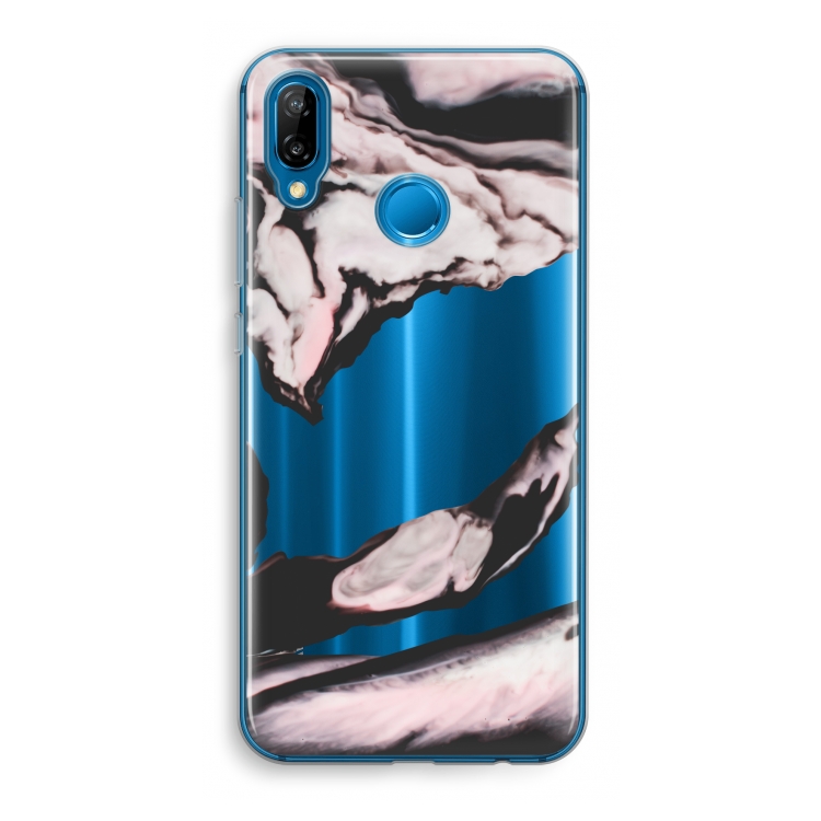 Roze stroom: Huawei P20 Lite Transparant Hoesje