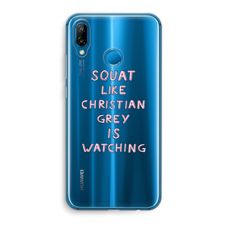 Christian Grey: Huawei P20 Lite Transparant Hoesje
