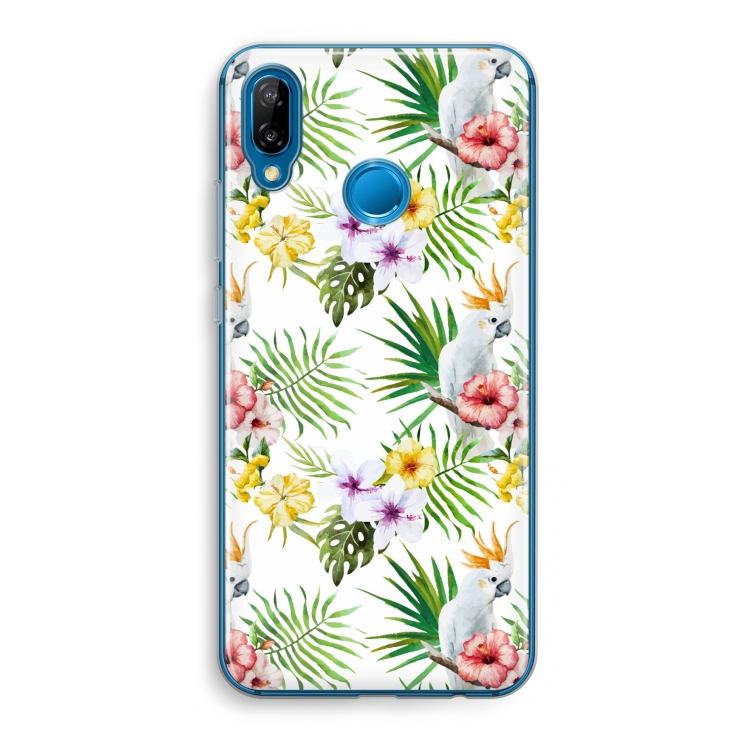 Gele kuif: Huawei P20 Lite Transparant Hoesje
