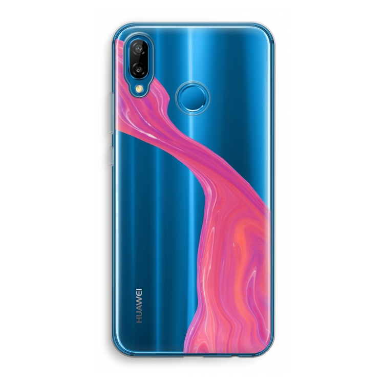 Paarse stroom: Huawei P20 Lite Transparant Hoesje