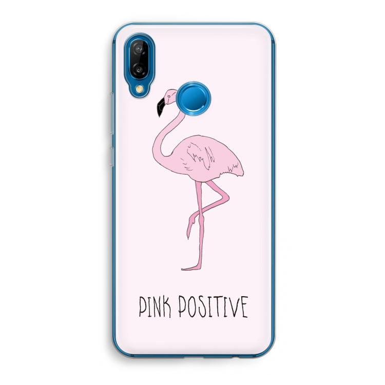 Pink positive: Huawei P20 Lite Transparant Hoesje